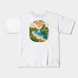 Raja Ampat Beach in Indonesia Kids T-Shirt